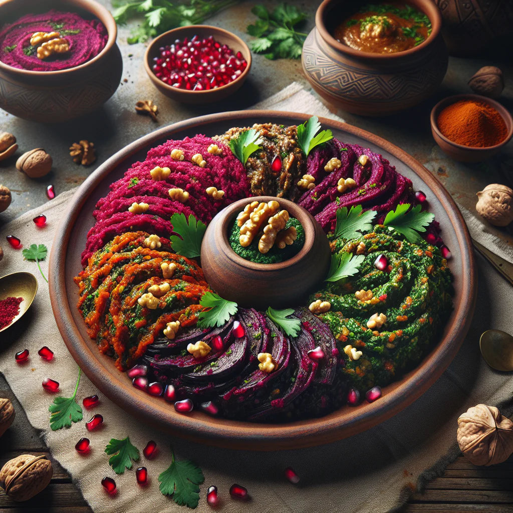 Traditionelles Pkhali Rezept – vegane Vorspeise aus Georgien