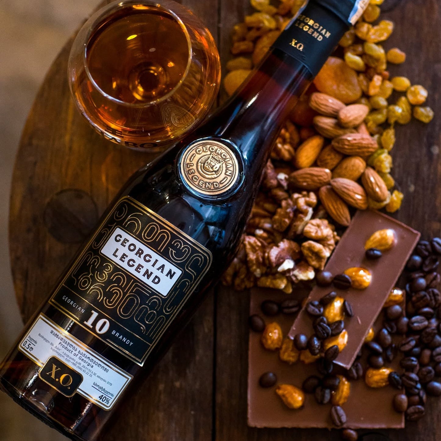 Georgian Legend X.O. Brandy 10 Jahre gereift aus Georgien mit 40 Prozent Alkohol