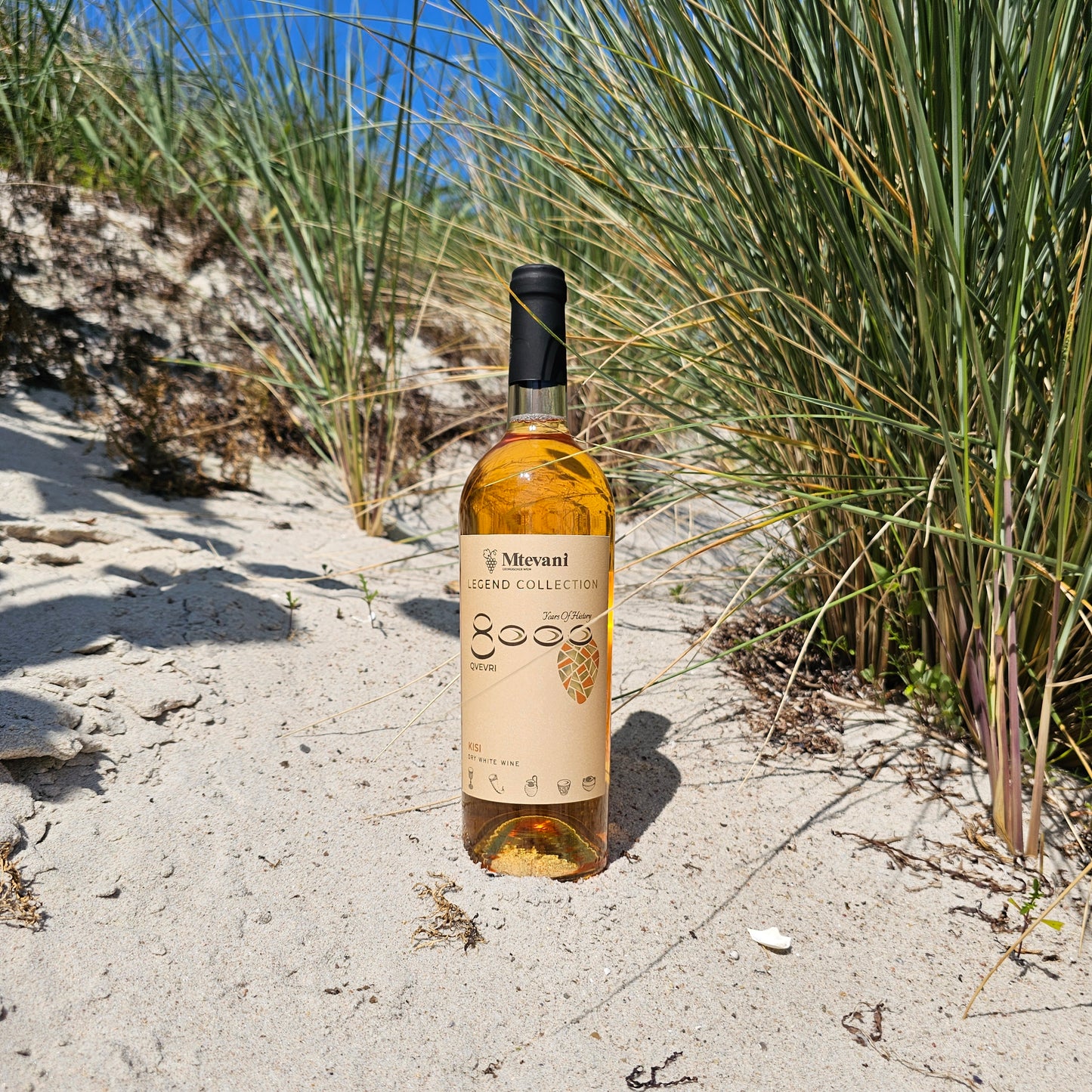 Kisi Qvevri 2022 – trockener Weißwein aus Georgien, perfekt zu Fisch, Meeresfrüchten, Geflügel oder asiatischen Gerichten, elegante Frische und harmonische Aromen