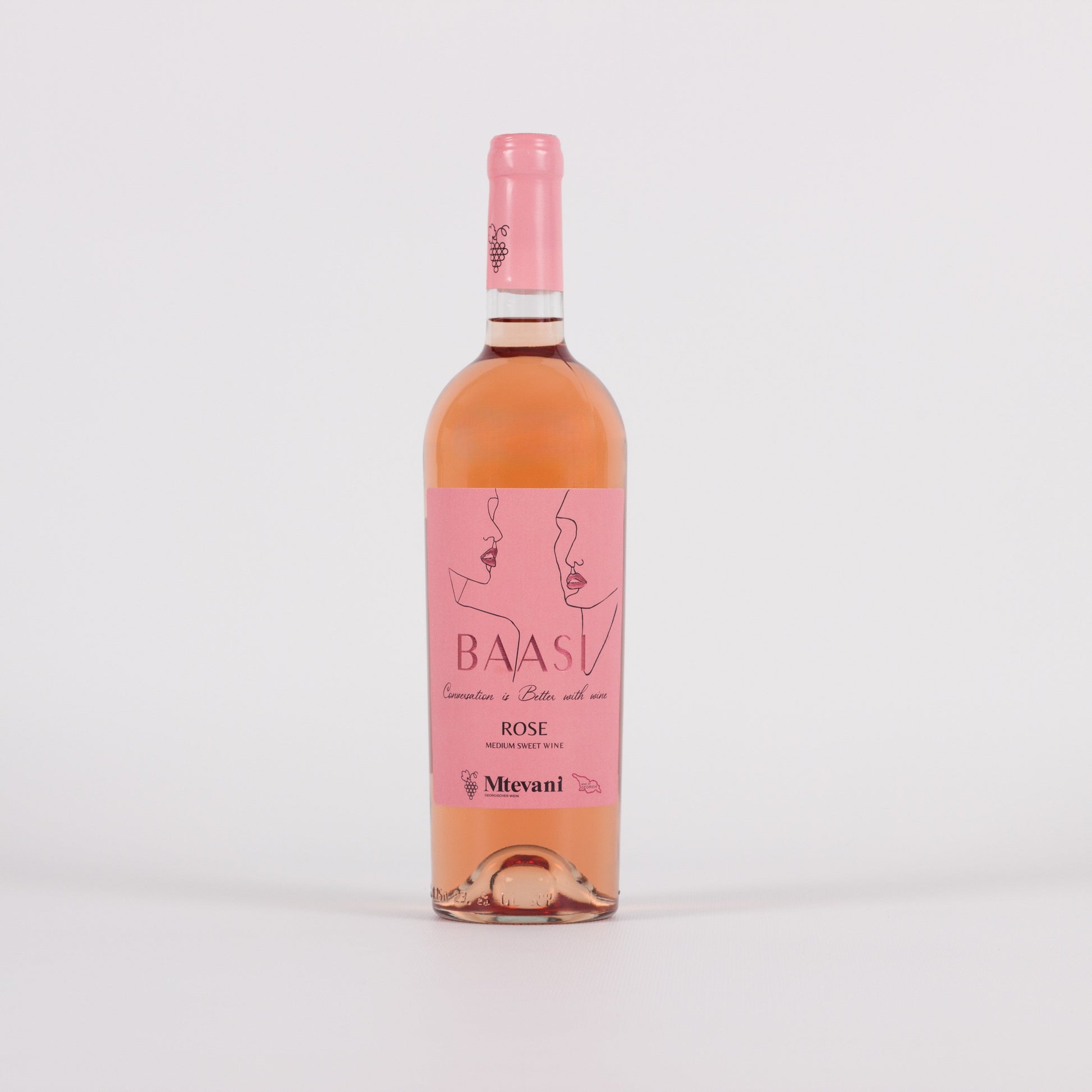 Rosé von Baasi – halbtrockener georgischer Roséwein, fruchtig & floral online kaufen