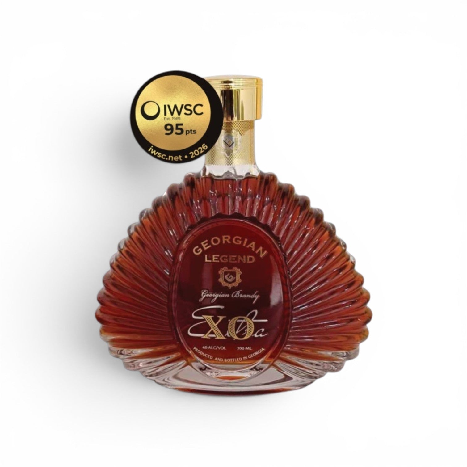 Georgian Legend X.O. Premium Brandy 10 Jahre gereift aus Georgien – Limited Edition mit vergoldetem Flaschenhals