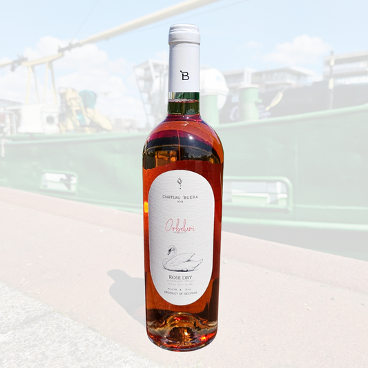 Château Buera Rosé Orbeluri 2024 – trockener Roséwein aus Ojaleshi-Trauben der Region Lechkhumi, Georgien, frisch-fruchtig und elegant