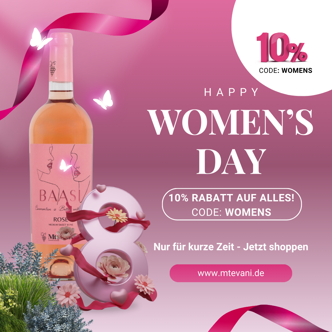 Internatonal Womens Day Angebot - 10% Rabatt auf alles mit Code: WOMENS bei Mtevani