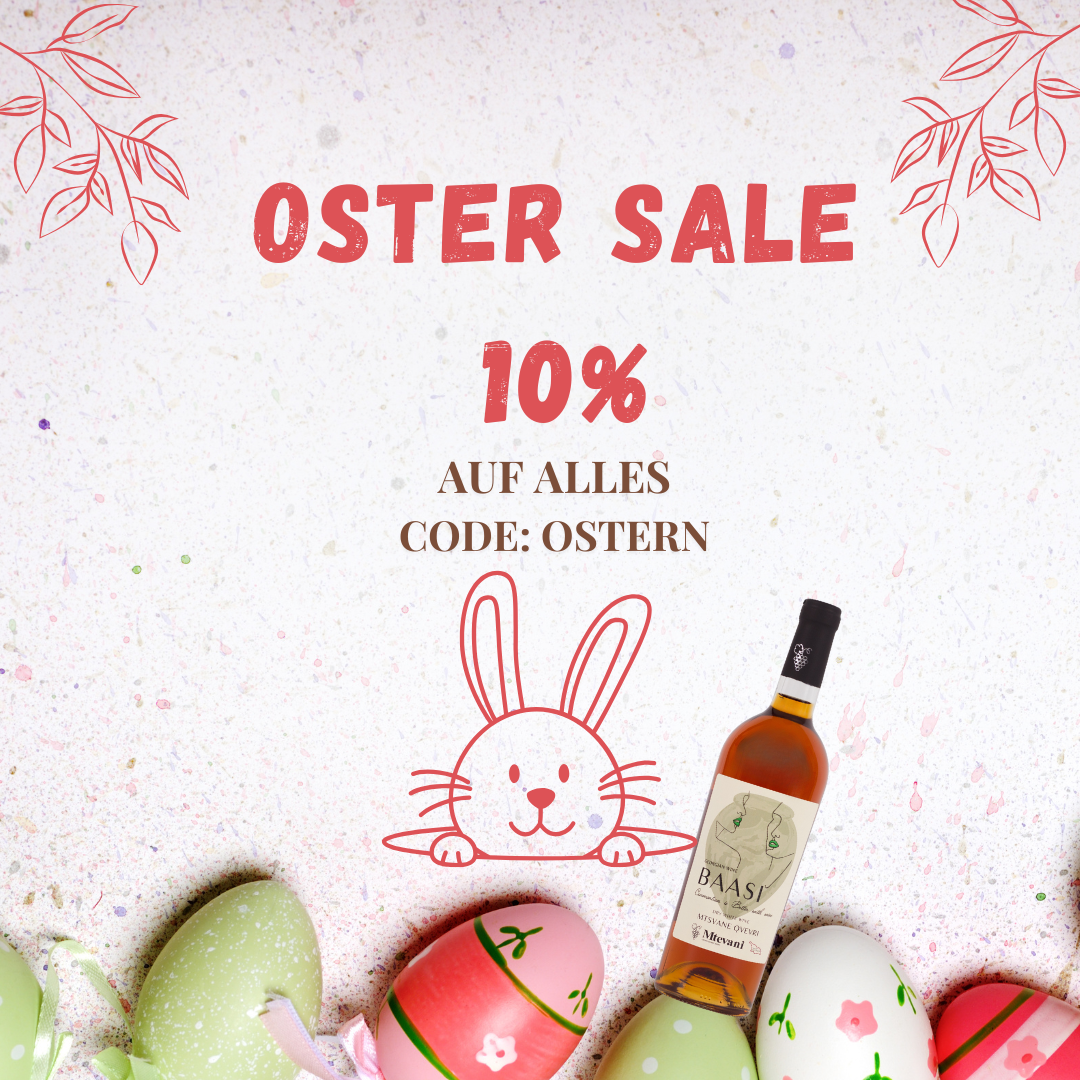 Oster Sale – 10 % Rabatt auf alle georgischen Weine bei Mtevani mit dem Code OSTERN
