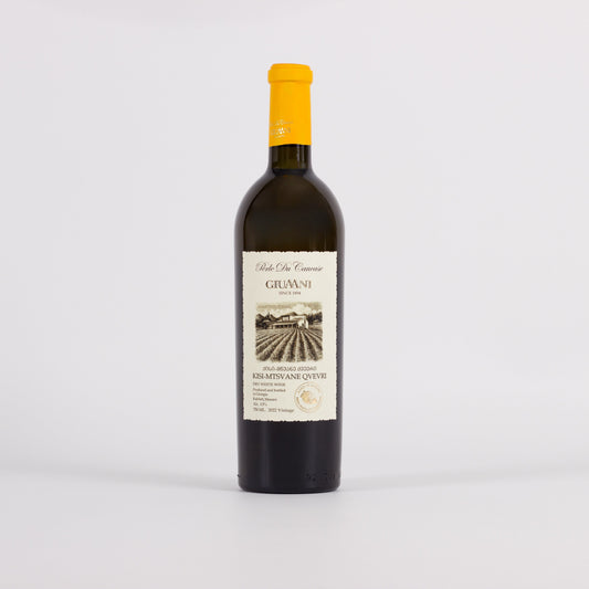 Qisi Mtsvane Qvevri 2019 – georgischer Orangewein aus Tonamphoren, aromatisch, naturbelassen, Jahrgang 2019